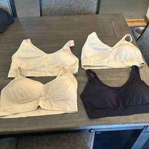 Lot of 4 Jockey Bralettes padded size XXL beige black